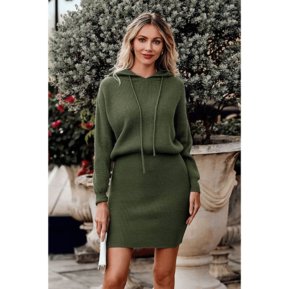 Get Ready to Shine: Pink and Green Sweater Dresses
