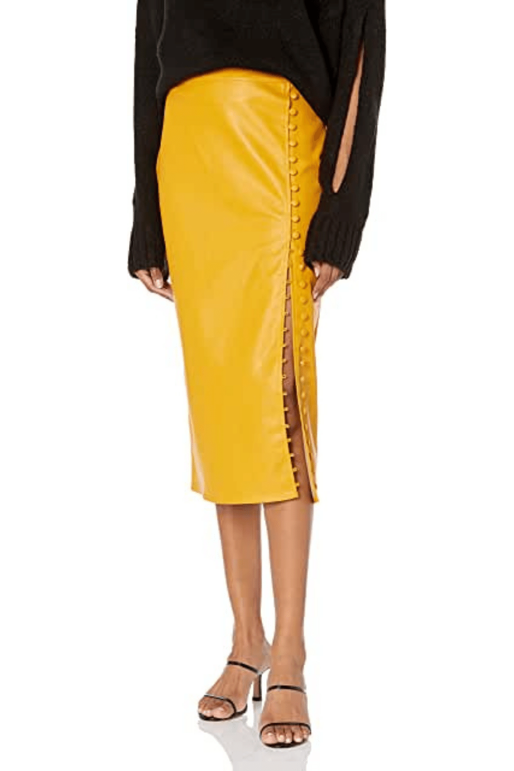 The Style Must Have Of The Season Faux Leather Midi Skirts 8137